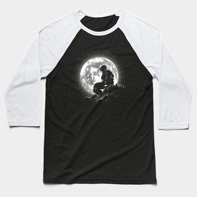 Moonlight Iron Baseball T-Shirt by FanFreak